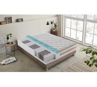 Matelas à ressorts ensachés et gel mémoire 13 zones : 135 x 200 cm