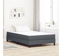 Matelas à ressorts ensachés Gris foncé Medium 120x200x20 cm Tissu