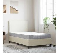 Matelas à ressorts ensachés, moyen, 100 x 220 cm, housse en tissu respirant, hauteur 19 cm, avec mousse et couche isolante, housse lavable, ergonomique, pour chambre à coucher et lit d'appoint