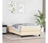 vidaXL Matelas à ressorts ensachés pour enfants 80x160 cm en tissu crème