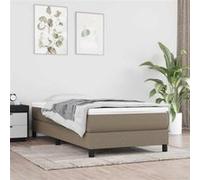 vidaXL Matelas enfant 80x160 cm à ressorts ensachés taupe en tissu