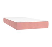 Matelas à ressorts ensachés velours rose, fermeté moyenne, 100 x 210 x 20 | Surface douce et lisse, absorption des chocs, support adaptable, stabilité durable, idéal pour une nuit de sommeil