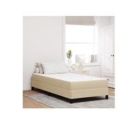 Matelas à ressorts ensachés Vert clair Gris Medium 100x200x20 cm Tissu
