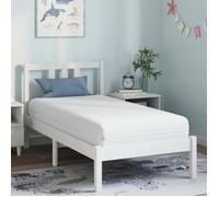 vidaXL Matelas Blanc 80 x 160 cm Tissu 100% polyester