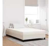 Matelas à ressorts ensachés vidaXL Crème Moyen 120x200x20 cm Tissu