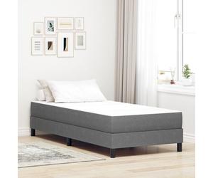 Matelas à ressorts ensachés vidaXL Gris clair Moyen 80x200x20 cm Tissu