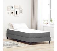 Matelas à ressorts ensachés vidaXL Gris clair, taille moyenne 90x200x20 cm, en tissu