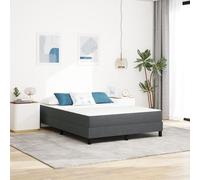 Matelas à ressorts ensachés vidaXL Gris foncé Moyen 160x200x20 cm Tissu