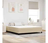 Matelas à ressorts ensachés vidaXL Vert clair Gris Medium 180x200x20 cm Tissu
