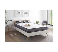 Matelas ACTILATEX 160x200cm 2 faces à MÉMOIRE DE FORME+LATEX 3zones de confort
