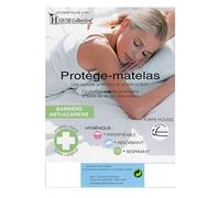 Matelas + Alèse 140x190 x 19 cm Très Ferme - Spécial Sommier électrique - Déhoussable Housse Lavable - Noyau Poli Lattex HR Dernière Génération - antibactérien - anti-acariens G