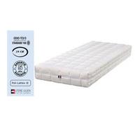 Matelas + Alèse 90x190 x 19 cm Ferme + Oreiller Visco - Déhoussable Housse Lavable - Noyau Poli Lattex HR Dernière Génération - antibactérien - anti-acariens G