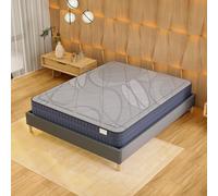 Matelas Alycone - Mousse Charbon Actif & mémoire de forme- Absorption d'Humidité & Propriétés Antibactériennes- Hygiène & Longévité Assurée pour un Sommeil Sain-SANITIZED (90 x 200 cm)-Épaisseur 22cm