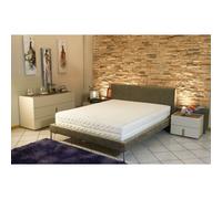 Matelas avec Latex Naturel Spécial Sommiers Articulés 80 Kg/m3 DEHOUSSABLE - 21 cm - Soutien Souple Natural - 2x90x200 Blanc