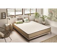Moonia - Matelas Fibre Todotherm 160 x 200 cm - Grand Lit - Matelas de Haute Durabilité - Matelas Anti-acariens - Modèle Bamboo Care