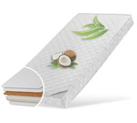 Matelas bébé 60x120 cm KOKOS avec housse matelassée à l'aloe vera et deux degrés de fermeté, 10 cm d'épaisseur, matelas bébé Matelas enfant pour lit bébé ou lit enfant