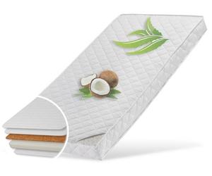 Matelas bébé 70x140 cm KOKOS avec housse matelassée à l'aloe vera et deux degrés de fermeté, 10 cm d'épaisseur, matelas bébé Matelas enfant pour lit bébé ou lit enfant