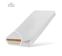 Matelas Bébé 80x160 cm - Coco avec Housse Matelassée Aloe Vera - Drap Housse Inclus - Épaisseur 10 cm - Lit Enfant