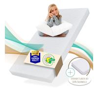 Matelas bébé 80x180cm avec drap housse et housse lavable | Matelas pour lit d'enfant | Matelas en mousse froide de haute qualité 180 x 80 cm
