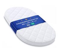 Totsy Baby Matelas cododo 80x40 cmpour nacelle Berceau couffin bébé Naissance Enfant Poussette Landau Ovale Parc Nouveau-né Nourrisson Confortable - Respirant & Lavable 80 x 40 Oeko-Tex
