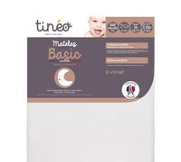 Matelas Bébé Basic Sans Traitement Déhoussable - Indispensable Blanc 60X120