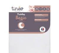 Matelas Bébé Basic Sans Traitement Déhoussable - Indispensable Blanc 60X120