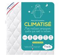 Matelas bébé Climatisé anti-acariens déhoussable blanc 60X120