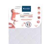 Matelas Bébé Climatisé - Face Été/face Hiver Blanc 60X120