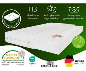 Matelas bébé en latex, 60x120 cm, hauteur du matelas env. 10 cm, degré de fermeté H3, couleur : noir, mousse très flexible, housse incluse