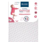 Matelas Bébé Évolutif - 2 Faces De Couchage Selon Le Poids Blanc 60X120