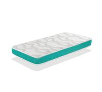Matelas bébé MILU VERT 60X120 Epaisseur 11 CM - Noyau en mousse perforée et Respirant