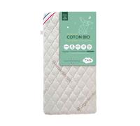 Matelas bébé sans traitement déhoussable coton bio 60x120 - Ecru - Garantie 10 ans - P'tit Lit