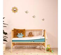 Matelas bébé Tiny bleu + plan incliné Matelas bébé 60x120cm