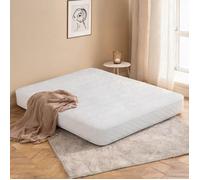 Matelas blanc 140x200 cm à ressorts ensachés et mousse mémoire, épaisseur 23 cm, soutien équilibré et anti-acarien