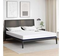 Matelas blanc et bleu 200 x 200 cm tissu jacquard mousse gel confort ergonomique respirant élastique point pour chambre à coucher lit d'appoint chambre d'enfant avec housse lavable