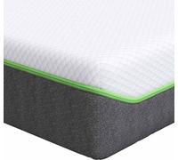 Matelas Blanc et Gris 90 x 190 cm Tissu jacquard