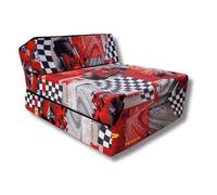 Matelas chauffeuse lit fauteuil futon pliable pliant 160x60x12 cm - NATALIA SPZOO - CARS - Mousse - Ferme - 1 place