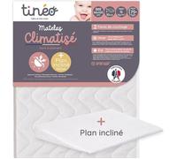 Matelas Climatisé TINEO 60x120 cm - Epaisseur 10 cm - Livre avec un plan incliné 15°