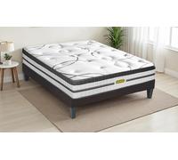 Matelas Concorde à mémoire de forme et ressorts ensachés : 140 x 200 cm