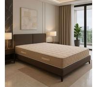 Literie Julien Matelas Latex 100x200 x 23 cm Ferme - Tissu Coton - Spécial Sommier Electrique - 7 Zones de Confort - Noyau Poli Lattex HR Dernière Génération - Très Respirant