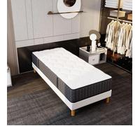 Matelas COSMOS 90x190 cm| Hauteur 26cm | Mousse Techno Foam Haute Densité| Hypoallergénique | Confort équilibré