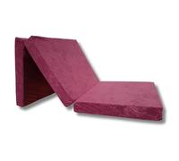 Matelas d'appoint pliant 198x80x10 cm - NATALIA SPZOO - 1 personne - VIOLET - 10 cm - Mousse polyuréthane - Ferme
