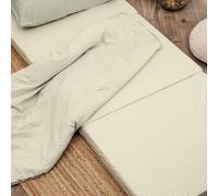 Matelas D'appoint Pliant Coton Bio Rayé Rayé Tilleul 70X180