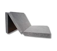 Matelas d'appoint pliant - NATALIA SPZOO - 1 personne - GRIS - 10 cm - Mousse polyuréthane - Ferme