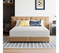 Matelas de 180x200 cm, matelas en mousse à mémoire de forme, fermeté H3/H4, 7 zones de confort, mousse confortable, matelas à rouleau respirant avec housse en tissu amovible, Oeko-Tex, hauteur 16 cm