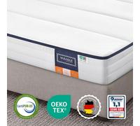 Matelas de 90 x 200 cm en mousse à mémoire de forme avec gel | Blanc | 90x200x12 cm