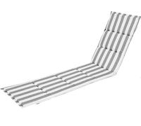 Matelas de bain de soleil "ALICANTE" - 182x42cm - imperméable, réversible, housse amovible, pour le jardin | Pillowprim