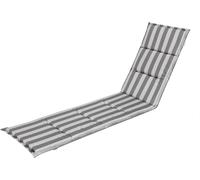 Matelas de bain de soleil "ALICANTE" - 182x42cm - imperméable, réversible, housse amovible, pour le jardin | Pillowprim