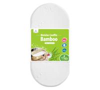 Matelas De Couffin Bamboo Forme Ovale Blanc 60X120