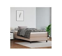 vidaXL Matelas de lit à ressorts ensachés Cappuccino 90x190x20 cm